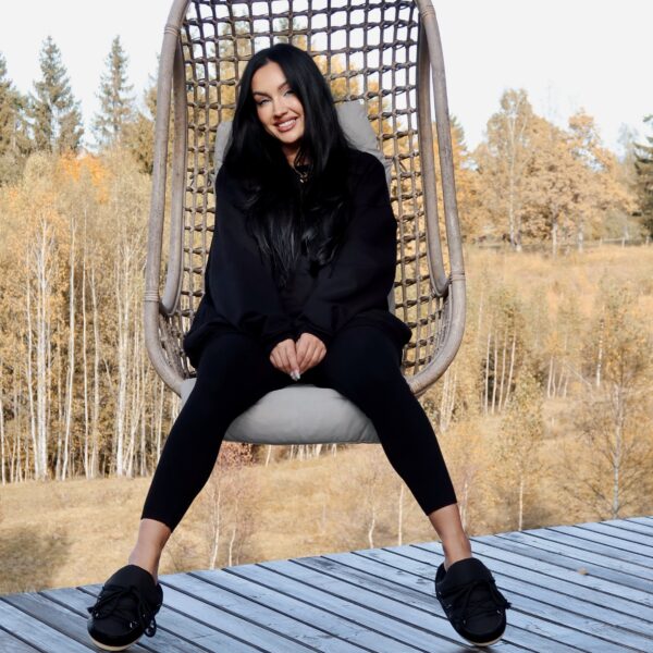Trening bumbac dama negru